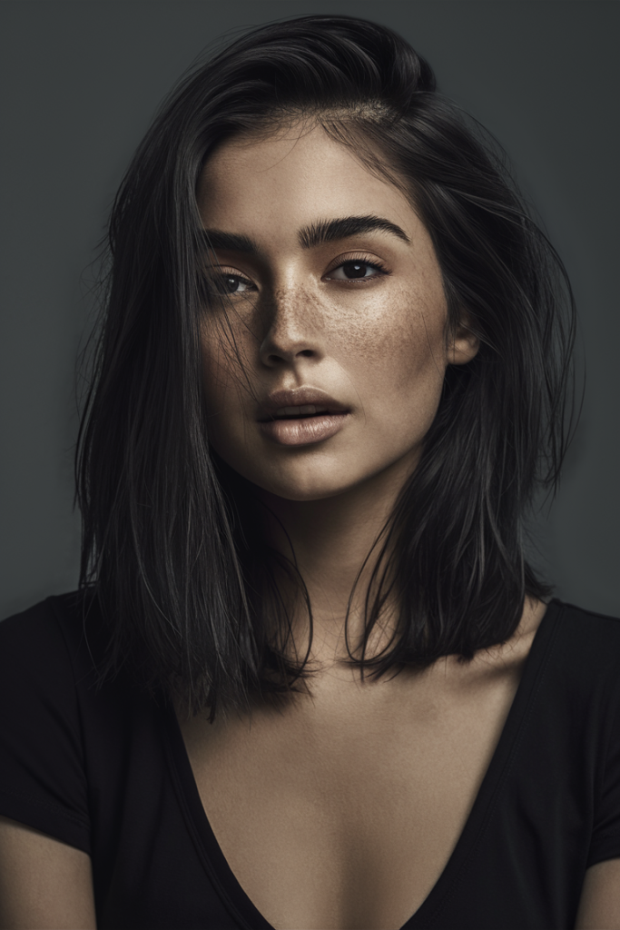 Sleek Dark Brunette