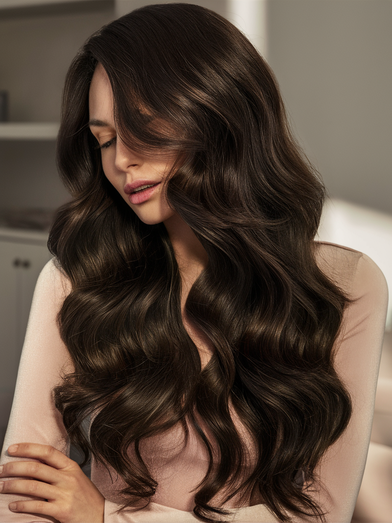 Soft Black with Gentle Curls