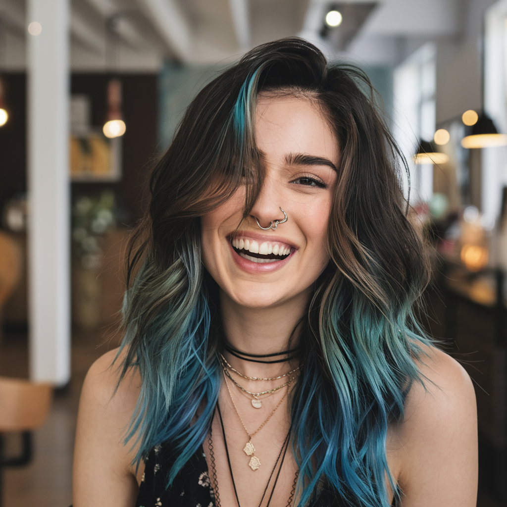 Electric Blue Highlights