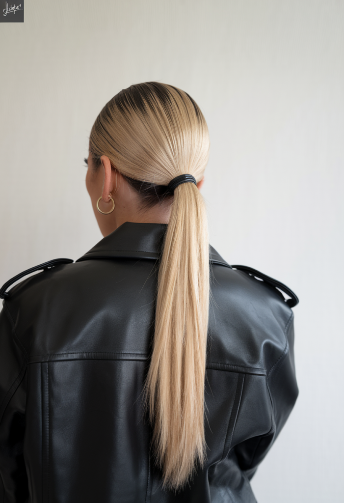 Sleek Low Ponytail