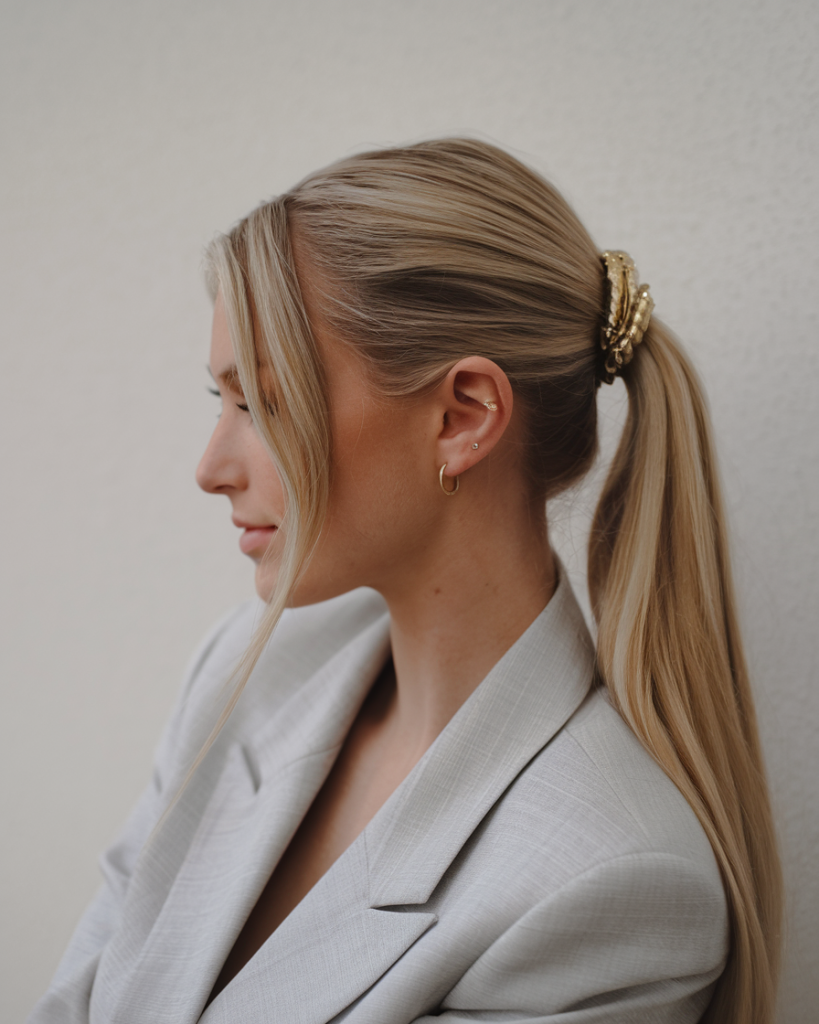 Claw Clip Half-Up Style