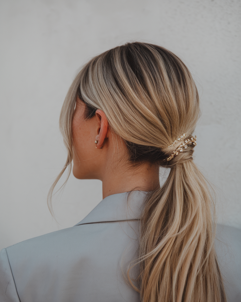 Claw Clip Half-Up Style