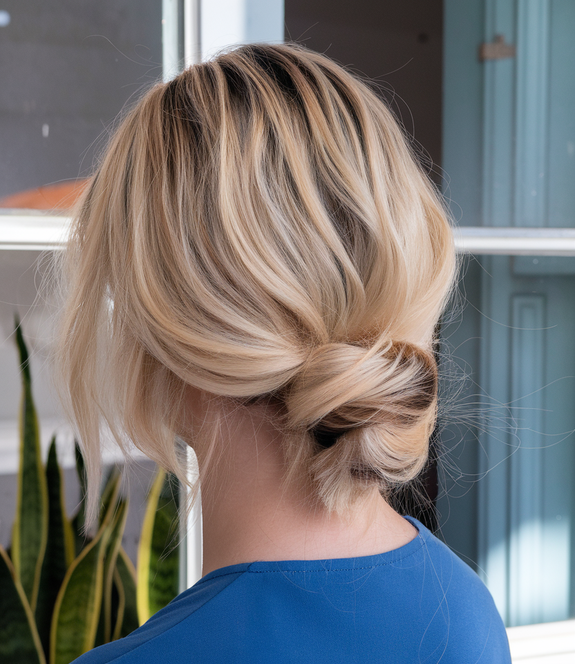 Low Knotted Bun