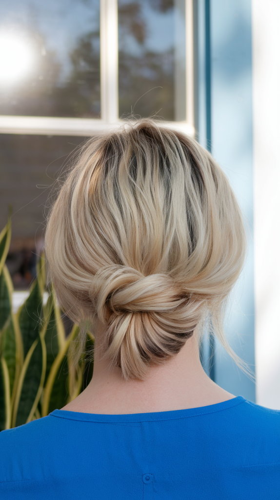 Low Knotted Bun