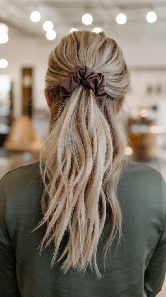 Half-Up Half-Down with Loose Waves