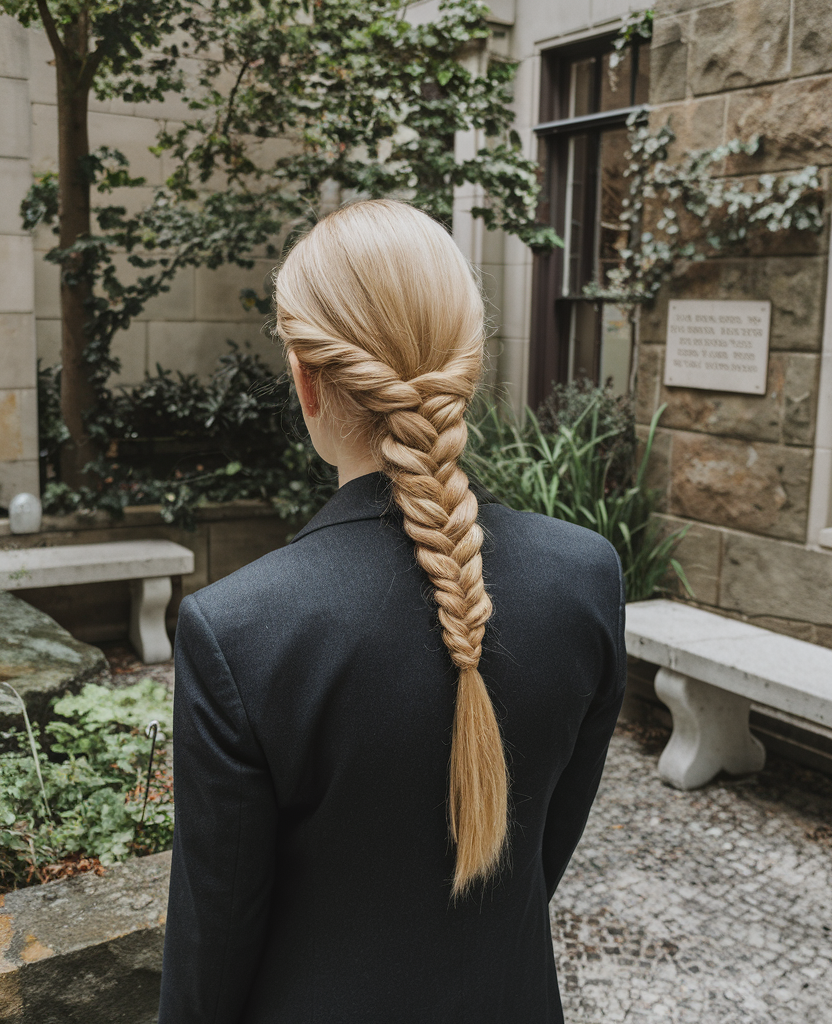 Braided Low Ponytail