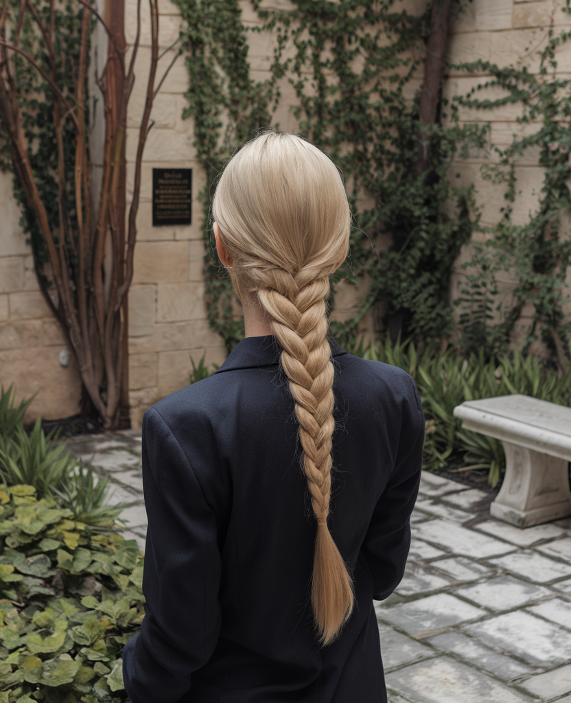 Braided Low Ponytail