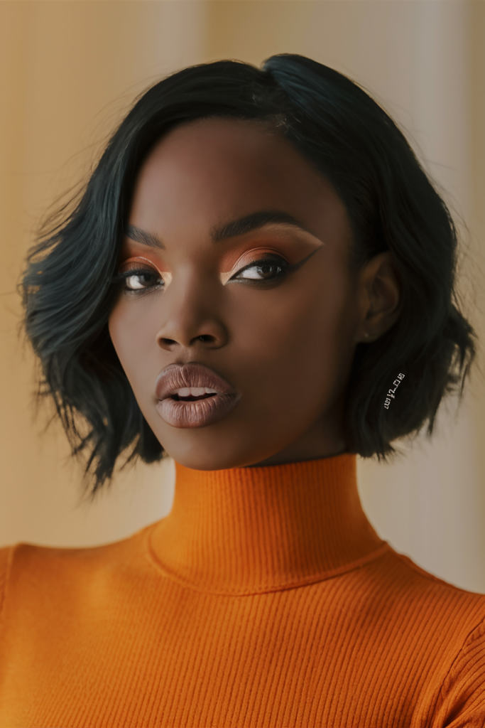 Relaxed and Textured Bob with Glasses