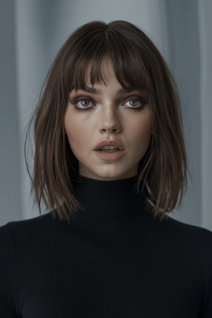 Tousled, Soft Waves with Middle Part