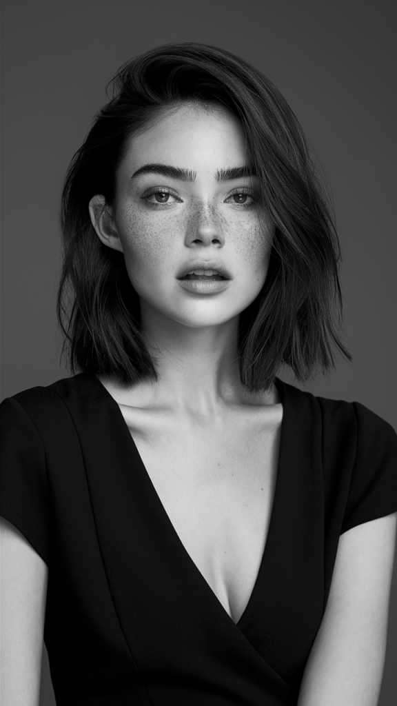 Sleek Dark Brunette