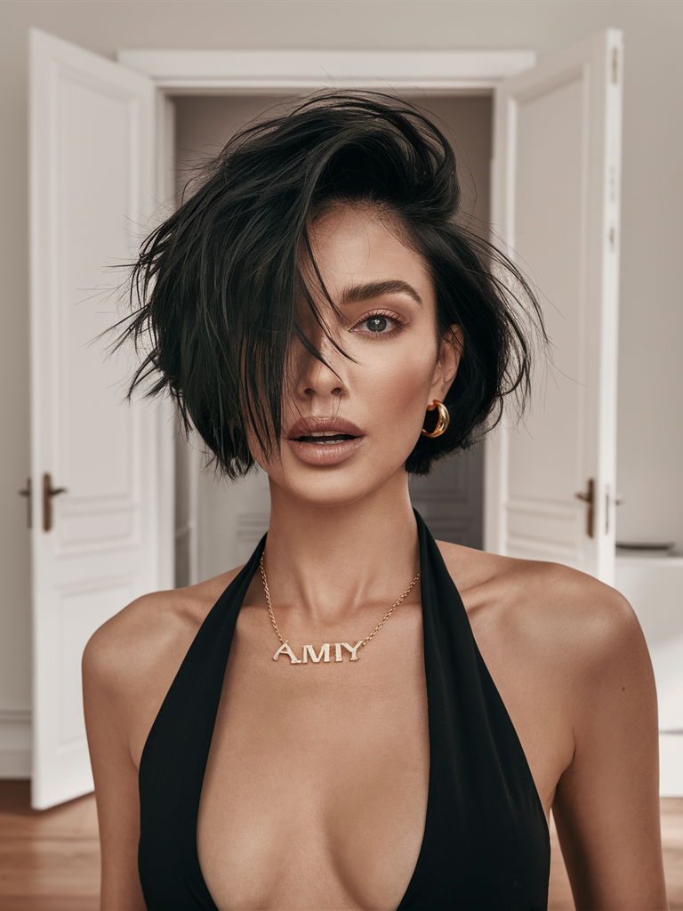 Glam Ski Slope Waves