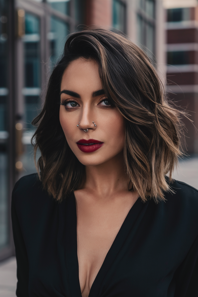 Wavy Bob with Balayage