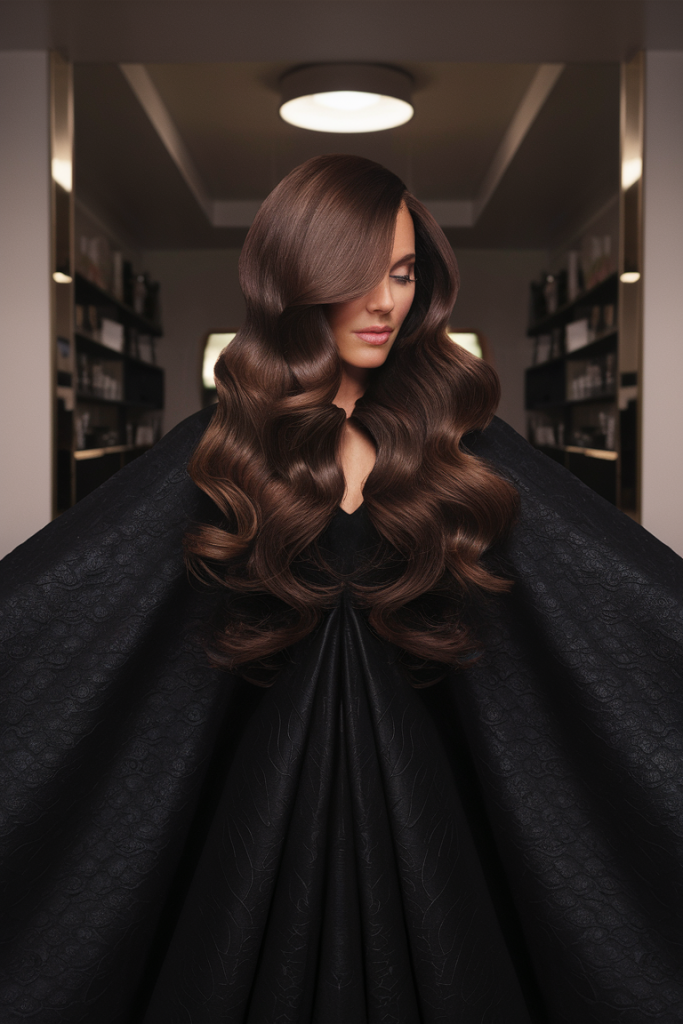 Chocolate Brown Waves