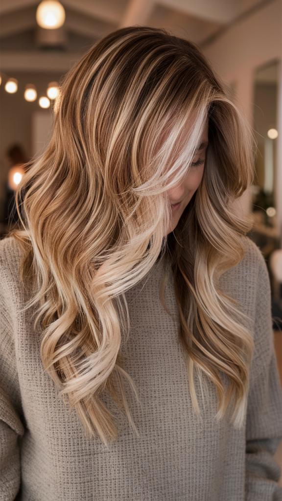 Platinum Blonde with Caramel Undertones