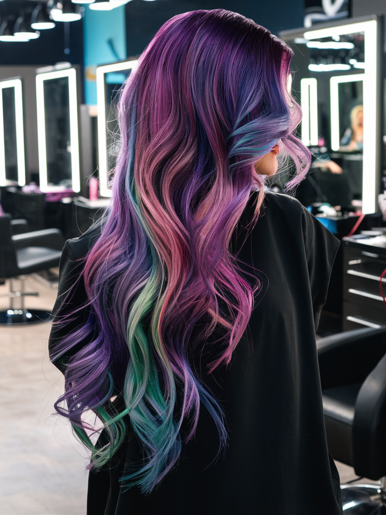 Rainbow Galaxy Hair