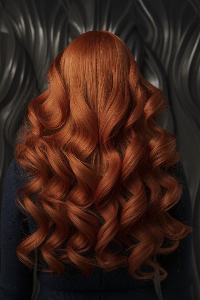 Fiery Copper Waves