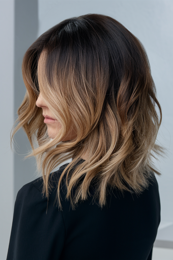 Textured Waves with Warm Highlights