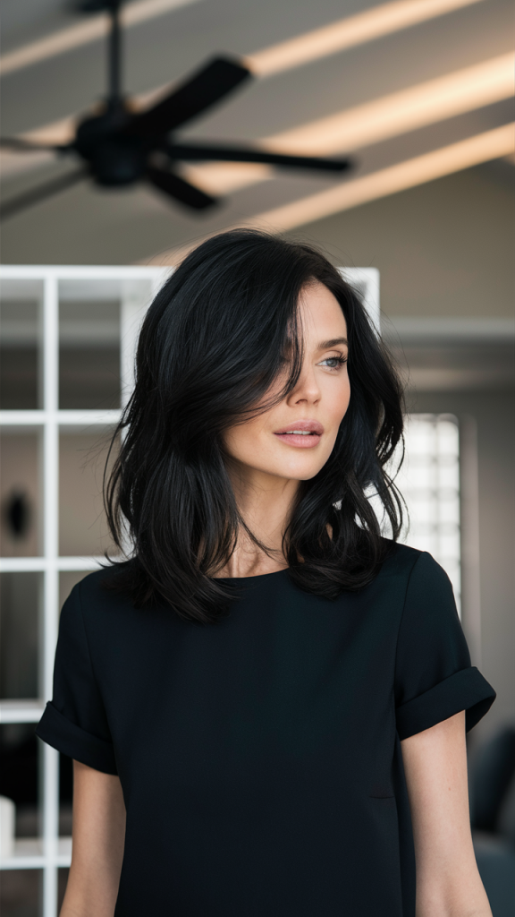Deep Black Sleek Layers