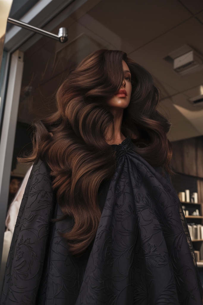 Chocolate Brown Waves