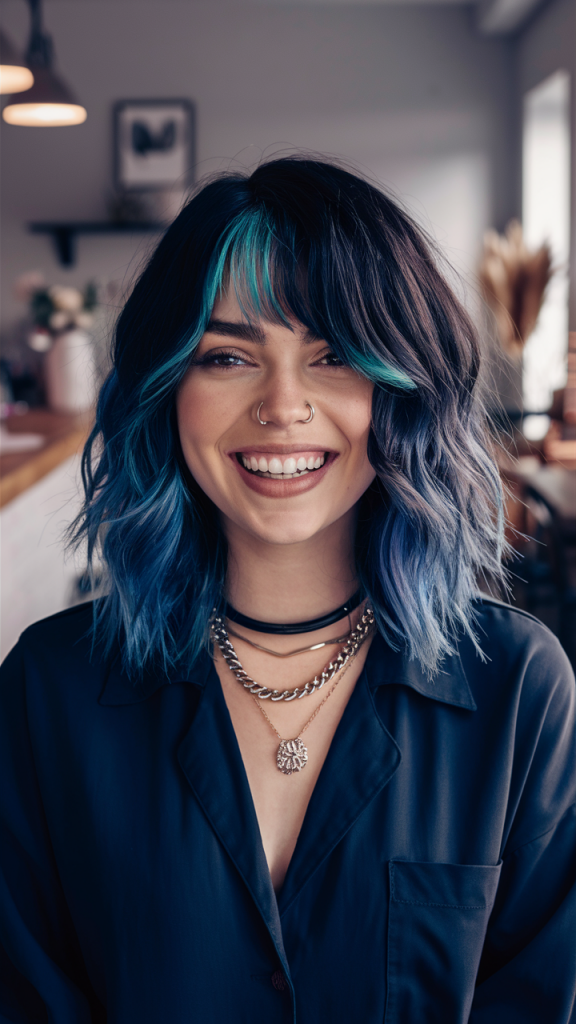 Electric Blue Highlights