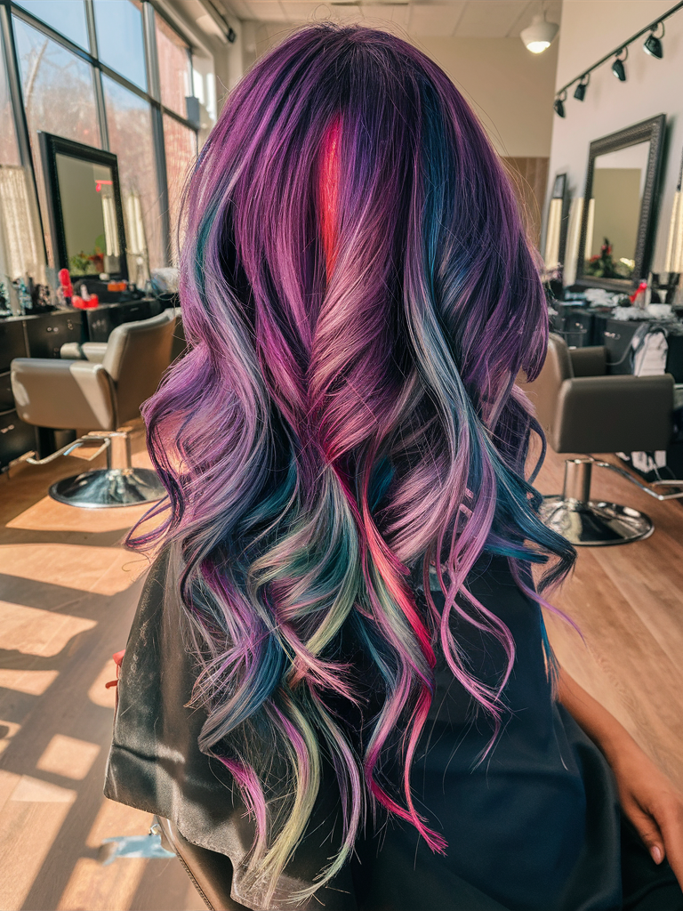 Rainbow Galaxy Hair