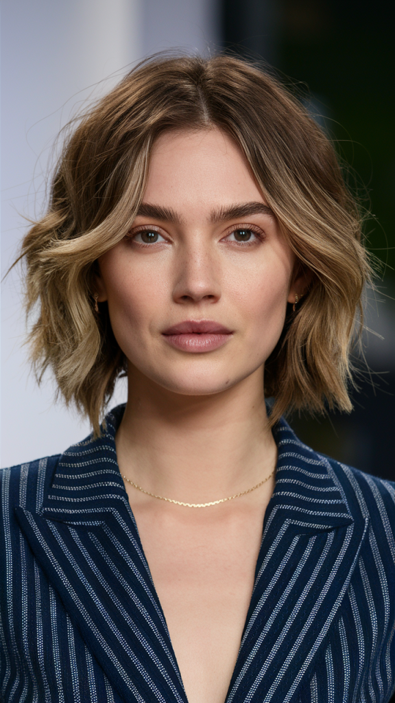 Short Bob with Tousled Waves