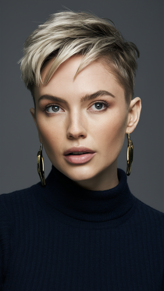 Short Pixie Cut with Volume