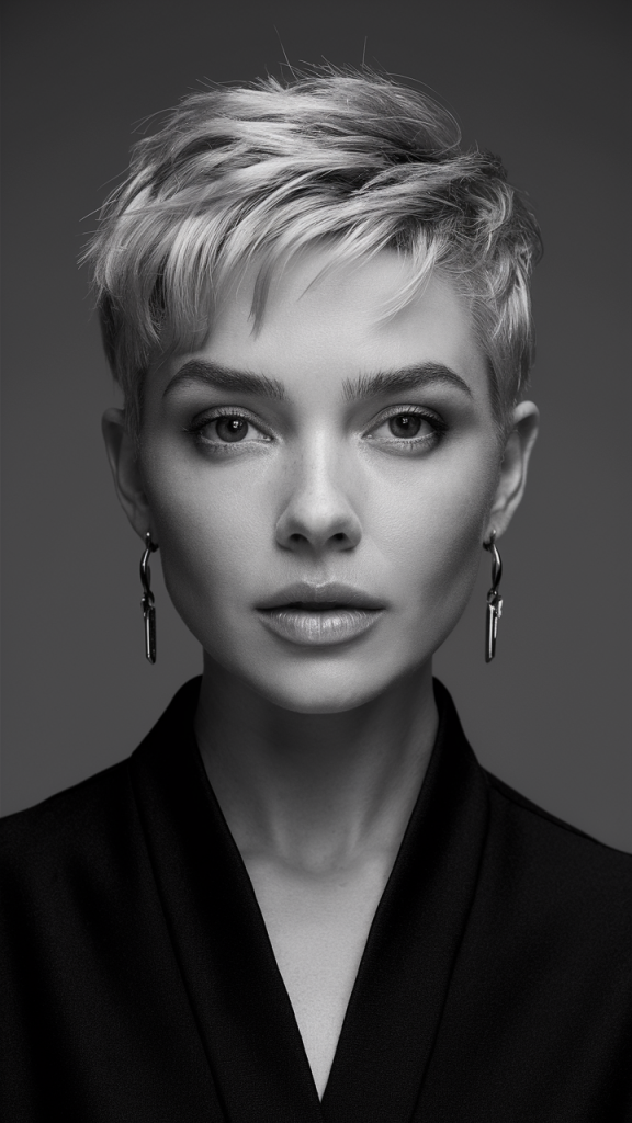 Short Pixie Cut with Volume